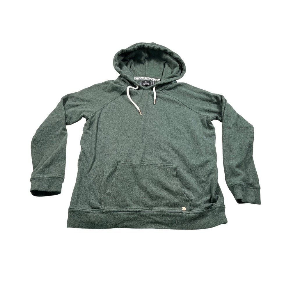 Volcom Green Pullover Hoodie Women's Small Fleece Kangaroo Pocket